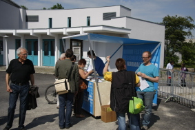 Festivalrezeption am Platz