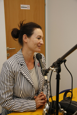 Susi Jirkuff im Studio